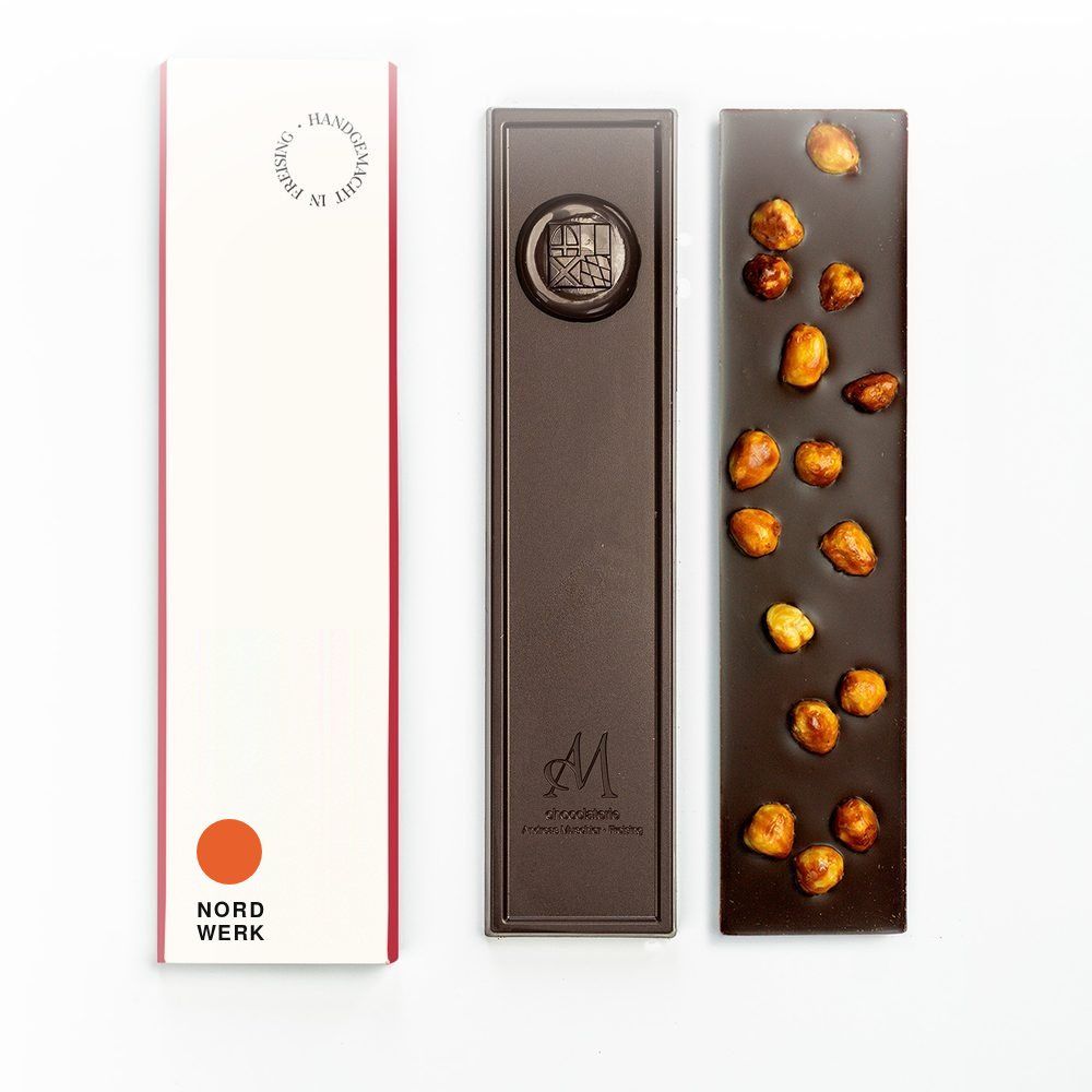 Schokoladentafel mit Faltverpackung, Beispielmotiv